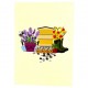 Handmade 3D pop up card Beehive Garden Boots Lavender daffodil boots birthday Mother's day Retirement Anniversary Valentine's day Blank Celebrations